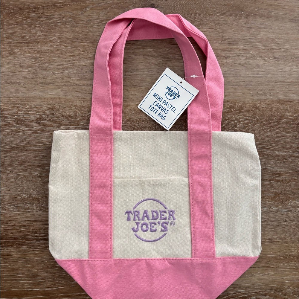 Mini Trader Joe’s Pink Tote Bag